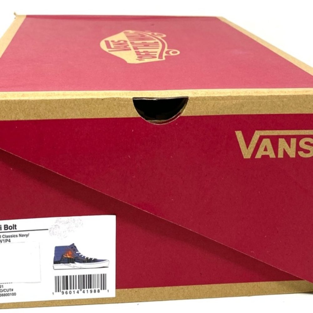 💖MEGA SALE💖VANS SK8-HI Bolt Big Reveal Navy Women High Canvas VN0A5JIV1P4 - Picture 10 of 10